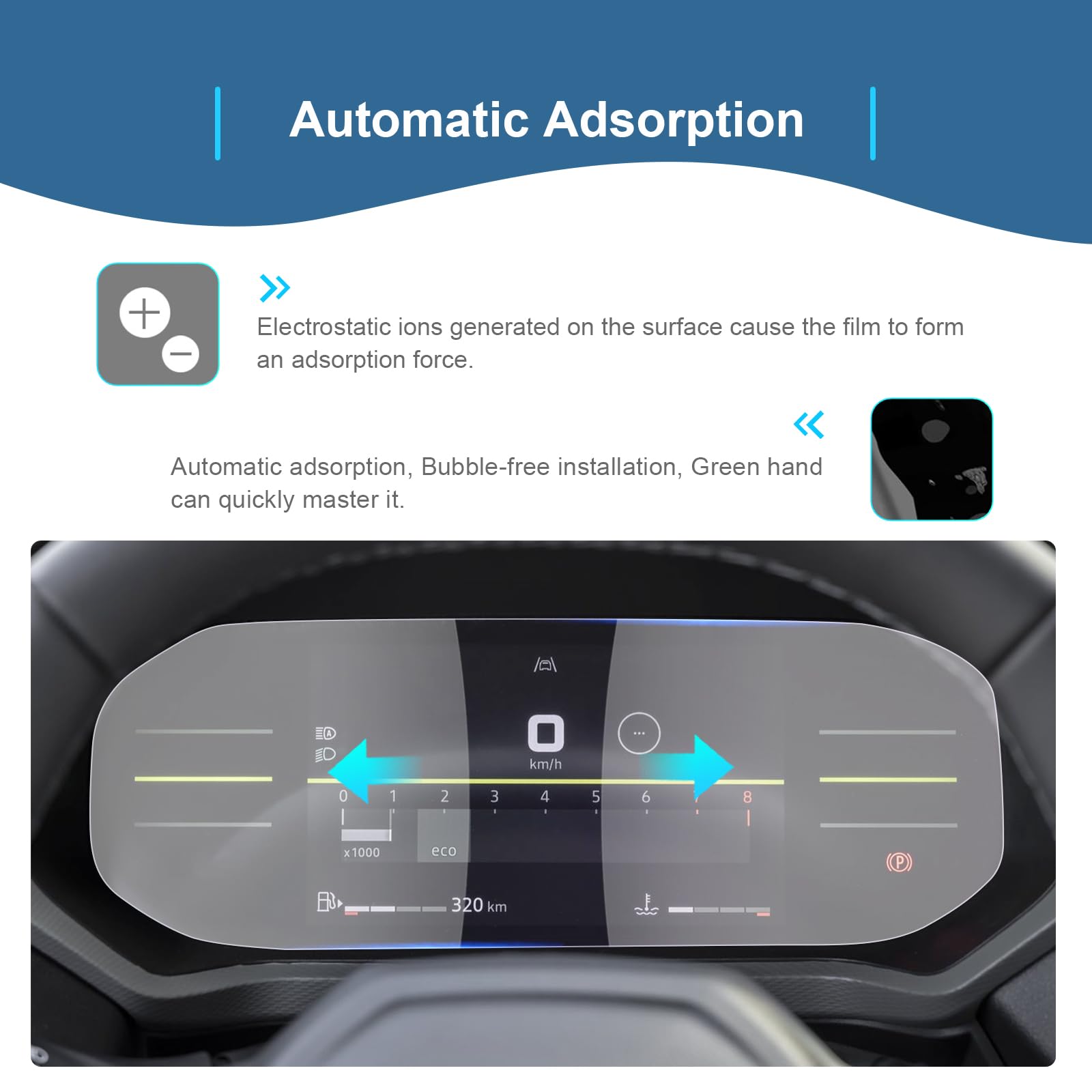 BROTECT - Protecteur D'écran Pour Dacia Duster Infotainment System Film De Protection Verre De Protection Transparent