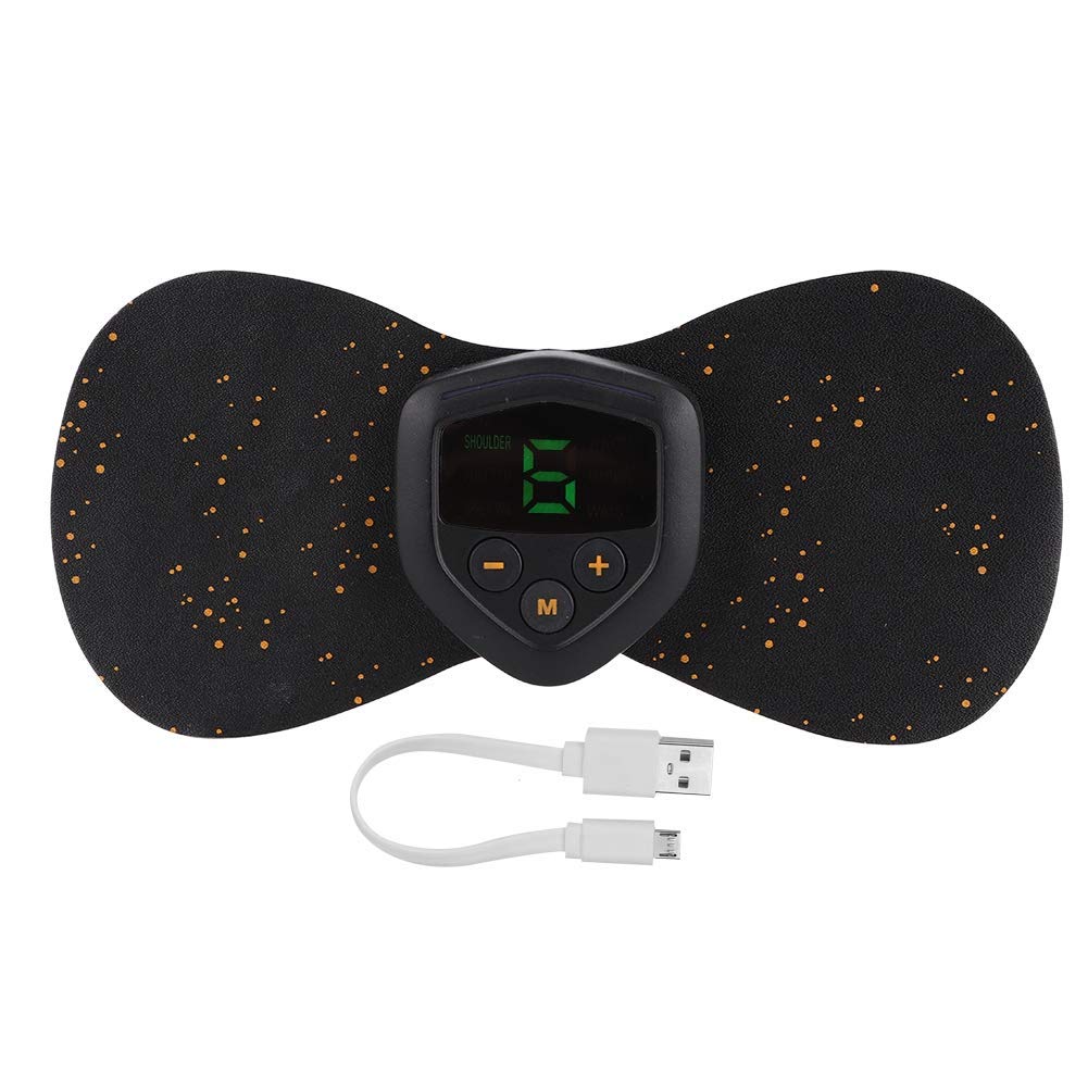 Mini Cervical Massager, Portable Electric Wireless Tens Machine for Body Muscle Pain Relief and Muscle Relaxation Stickers
