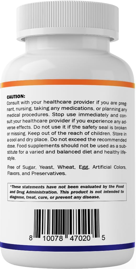 Vitamatic Pantothenic Acid (Vitamin B5) 500 mg- 200 Capsules - Image 9