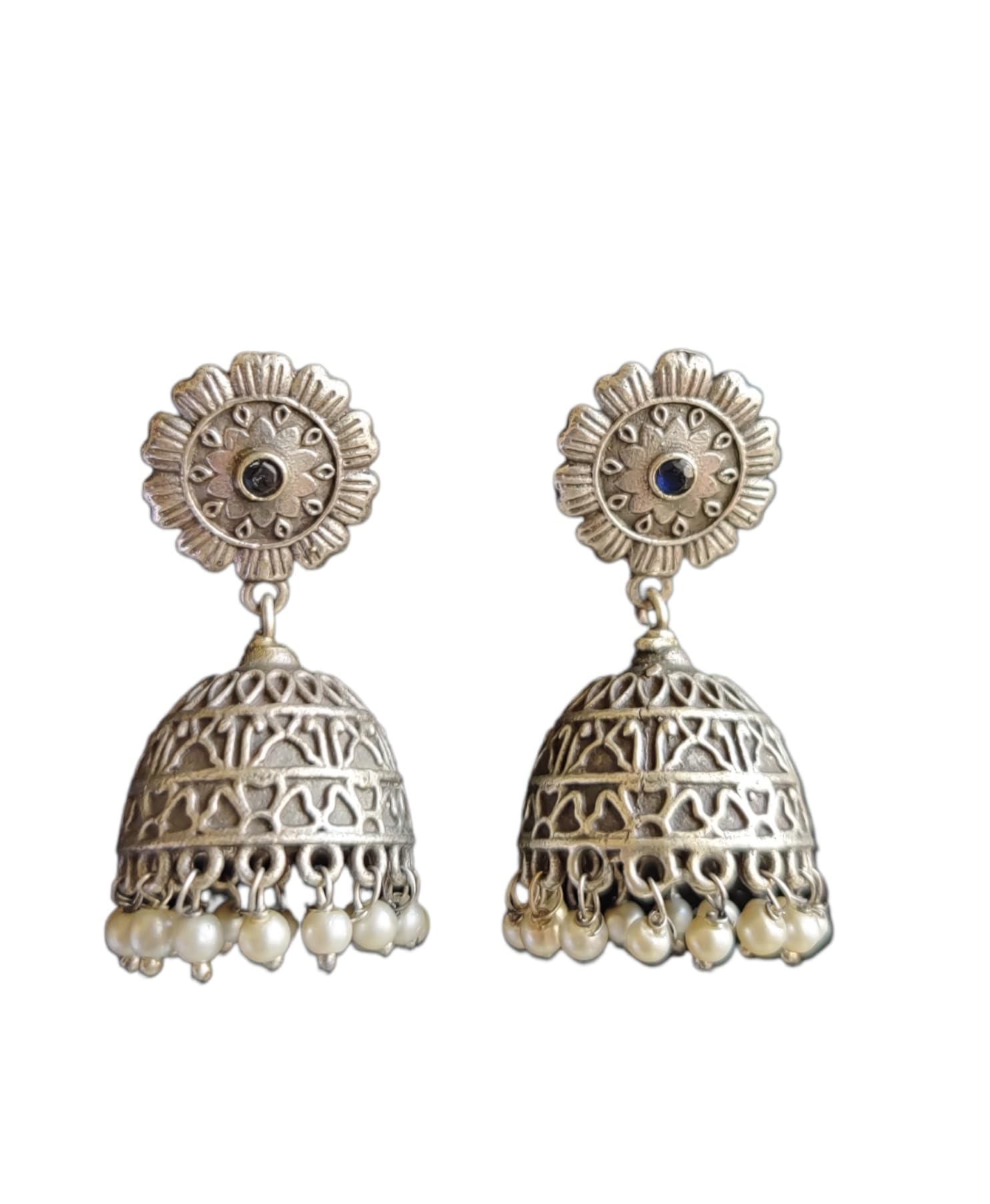 Amouri SLA brass jhumki jhumka for women and girls I Antique Oxidised jhumka (Floral) (B0CB4VT9V6) Amazon Price History, Amazon Price Tracker