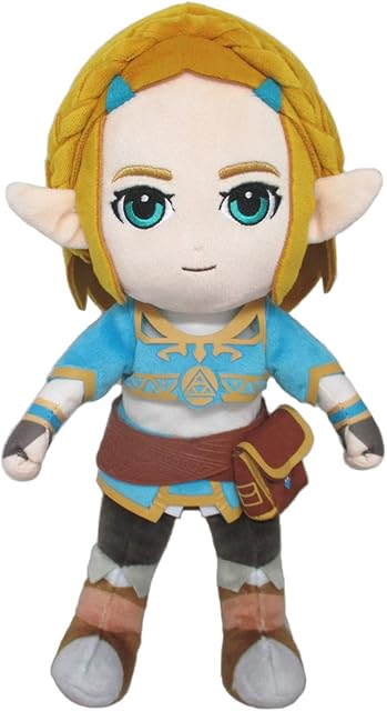 Sanei Boeki Princess Zelda (S) The Legend of Zelda Breath of The Wild Plush Toy Peluche 29cm