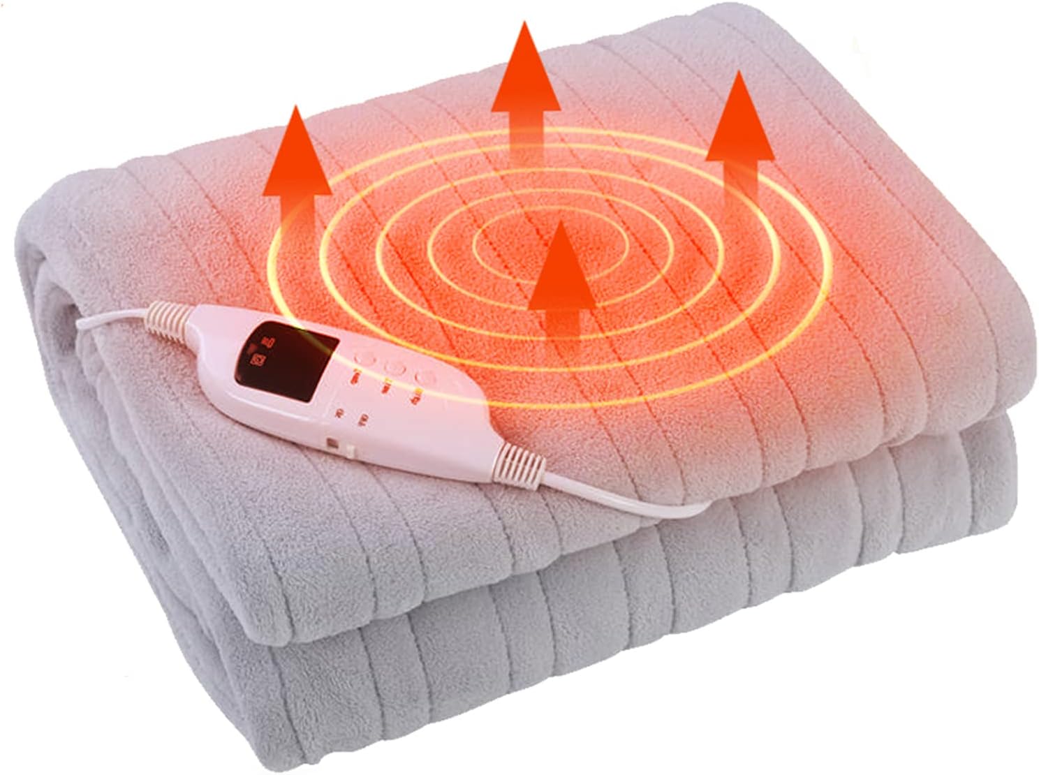 JOYHUT Electric Blanket Double, 200 * 180CM Large Soft Flannel Heating Fleece Blanket with 9