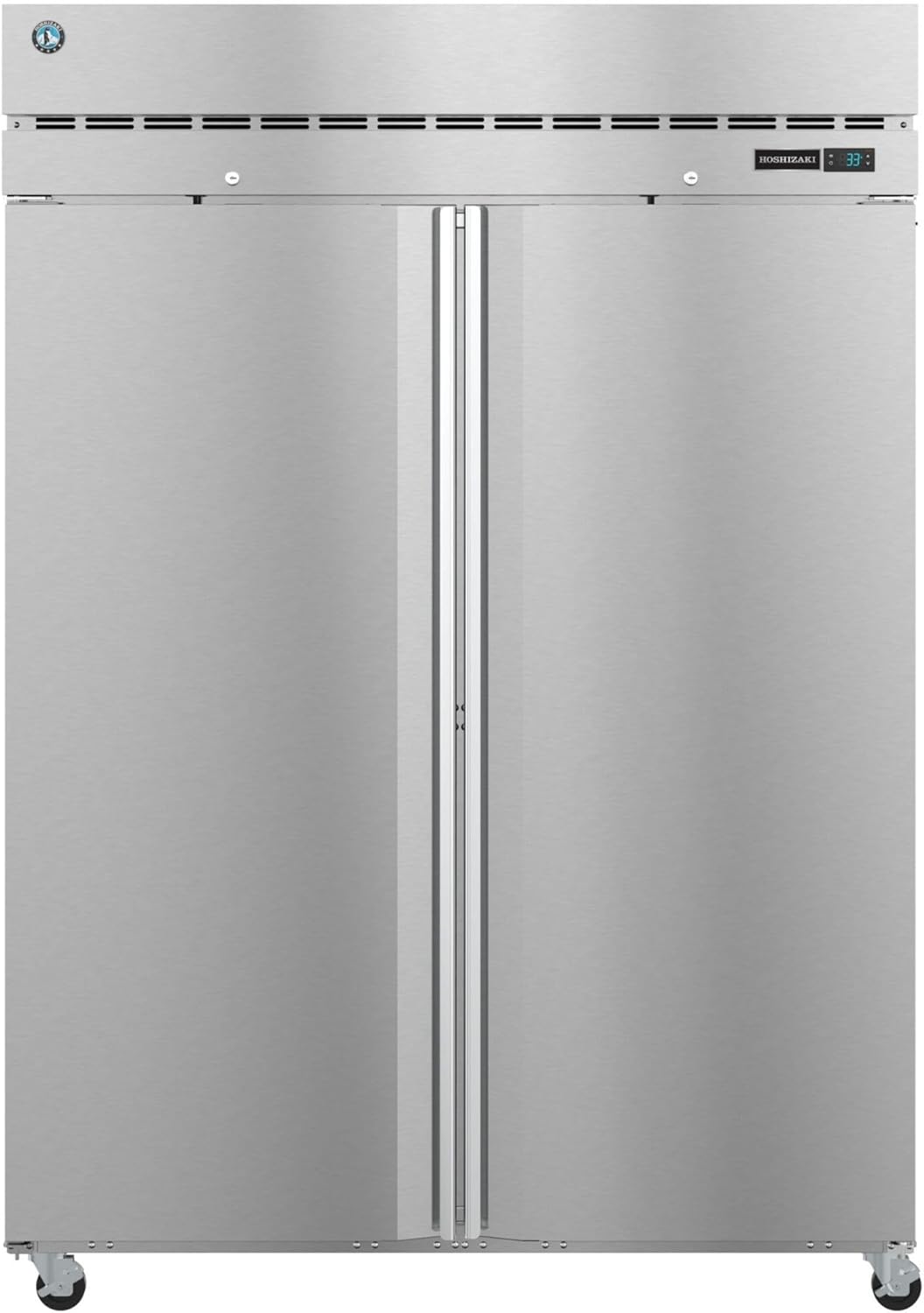 Hoshizaki F2A-FS Freezer, Two Section Upright, Full Stainless Doors with Lock