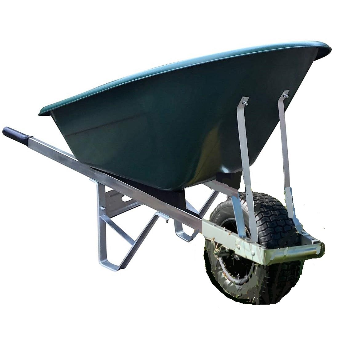 Ox 160L anti-crevaison Brouette avec pneu Large Boy, Green, 1