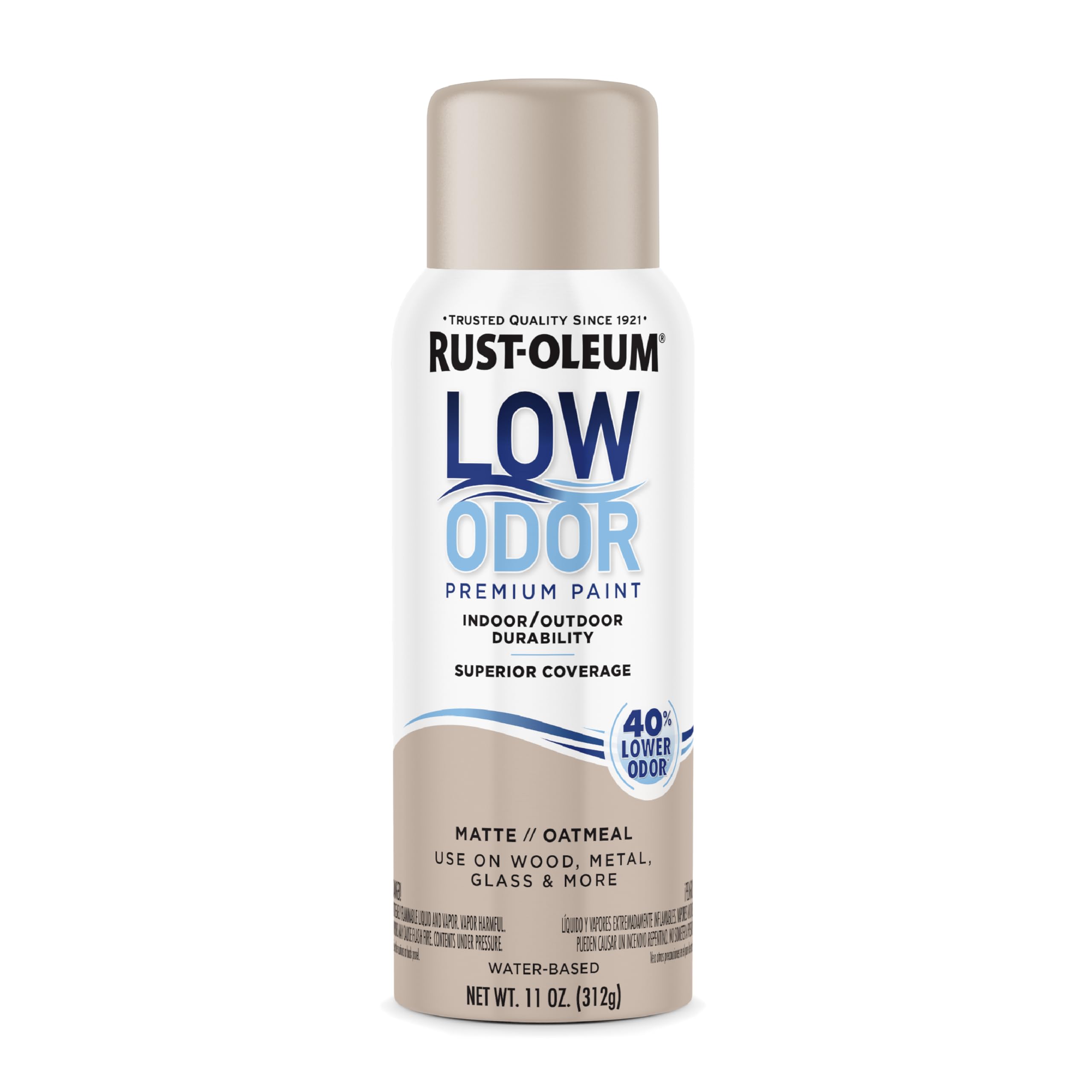 Rust-Oleum Low Odor Premium Spray Paint, Matte Oatmeal