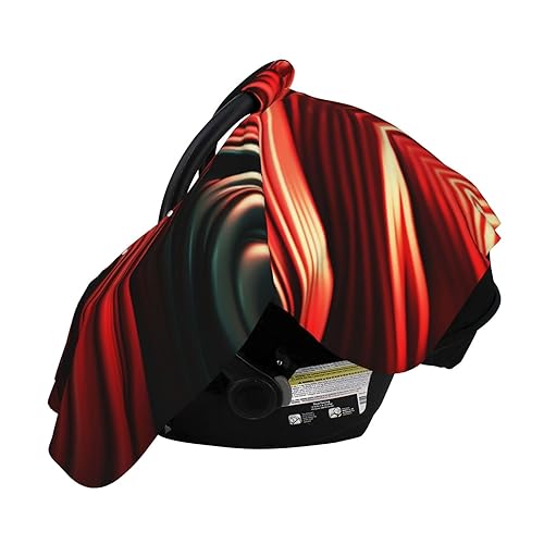 Miniatura 3 de Baby Car Seat Canopy Cover for Mom, Soft Breathable Nursing Breastfeeding Covers Multi Use Stroller Sun Shade Newborn Shower GiftRed Line