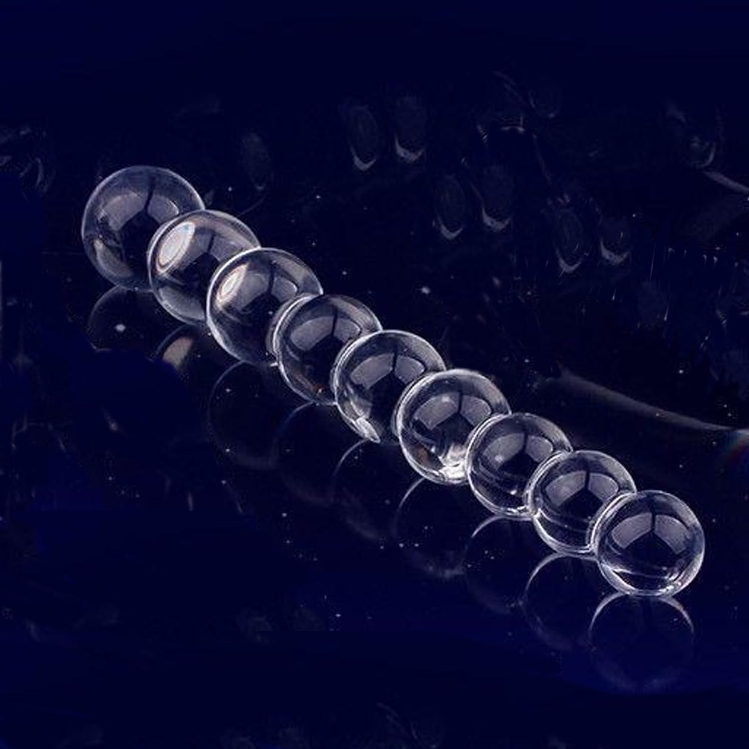 Glass Dildo Anal Beads Buttplug Adult Sex Toys for Couples Crystal Anal Plug for Male Masturbator G-Spot Stimulation