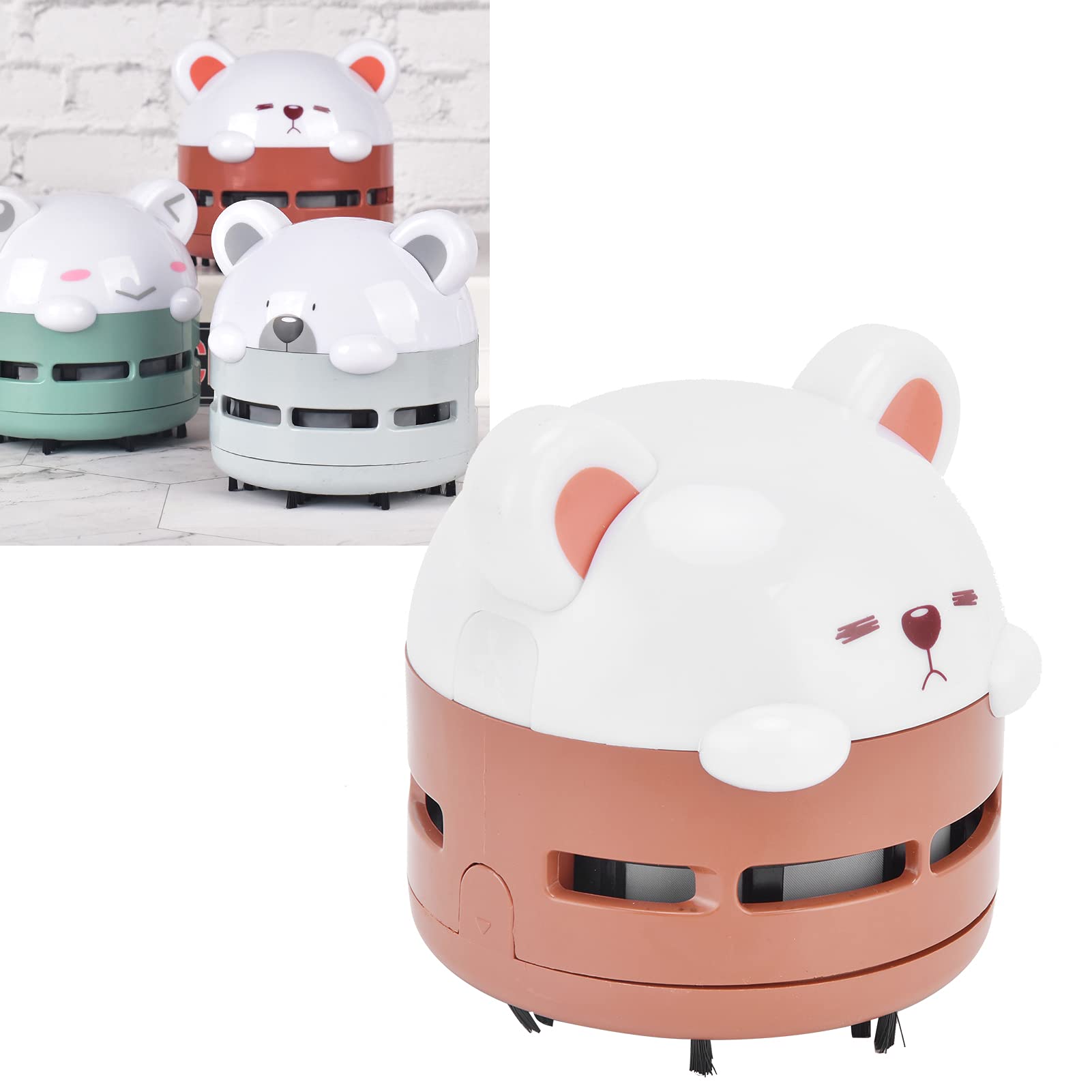 Fafeicy Cartoon Mini Keyboard Dust Cleaner Cute USB Charging Handheld Night Lamp Desktop Cleaner