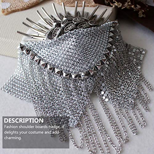 KESYOO 2Pcs Lapel Pin for Enamel with Hanging Chains Epaulet Brooch Suit Stud for Men Woman Adult - Image 5