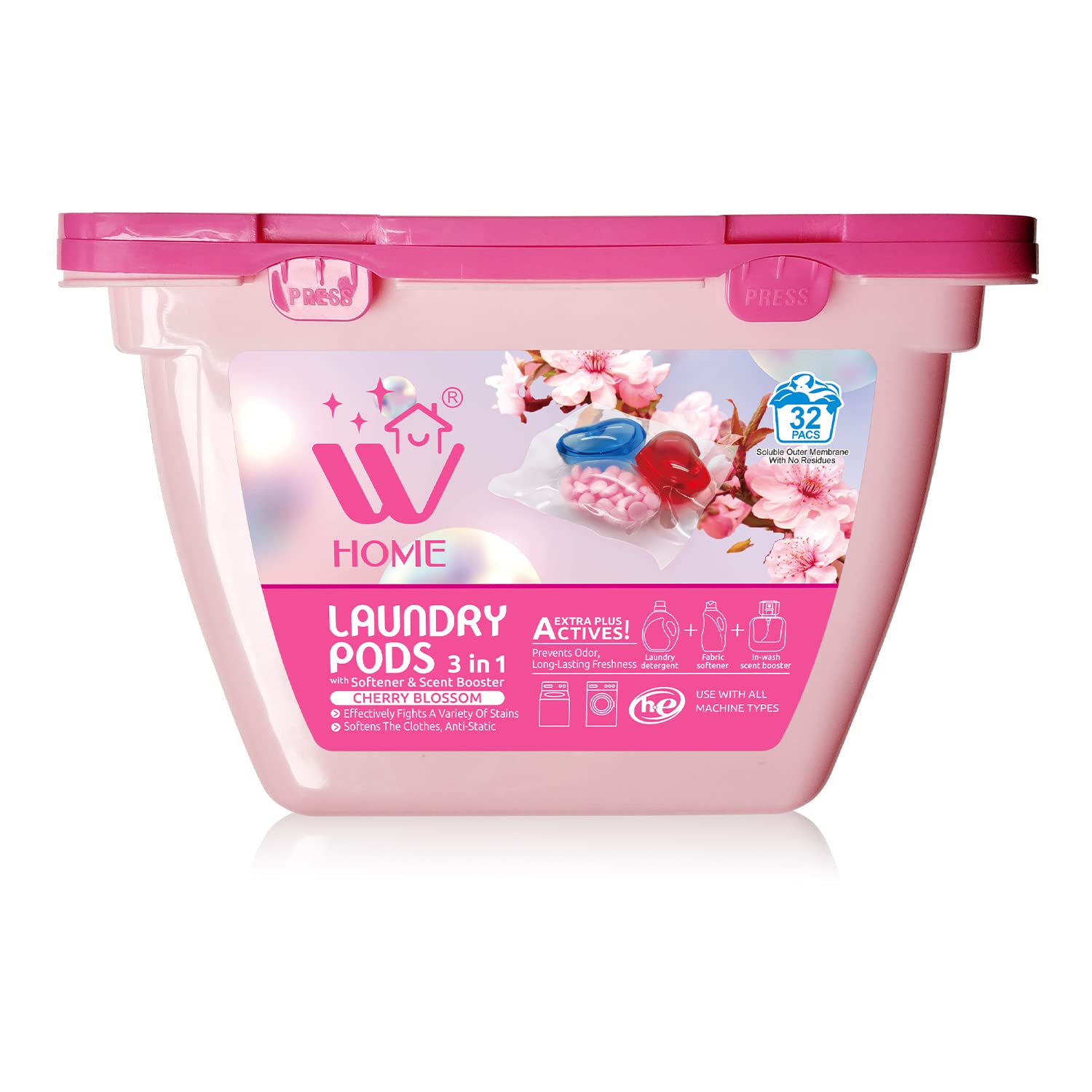 Buy 5 in 1 Laundry Pods, Ultra Concentrate & Powerful Stain Lifter