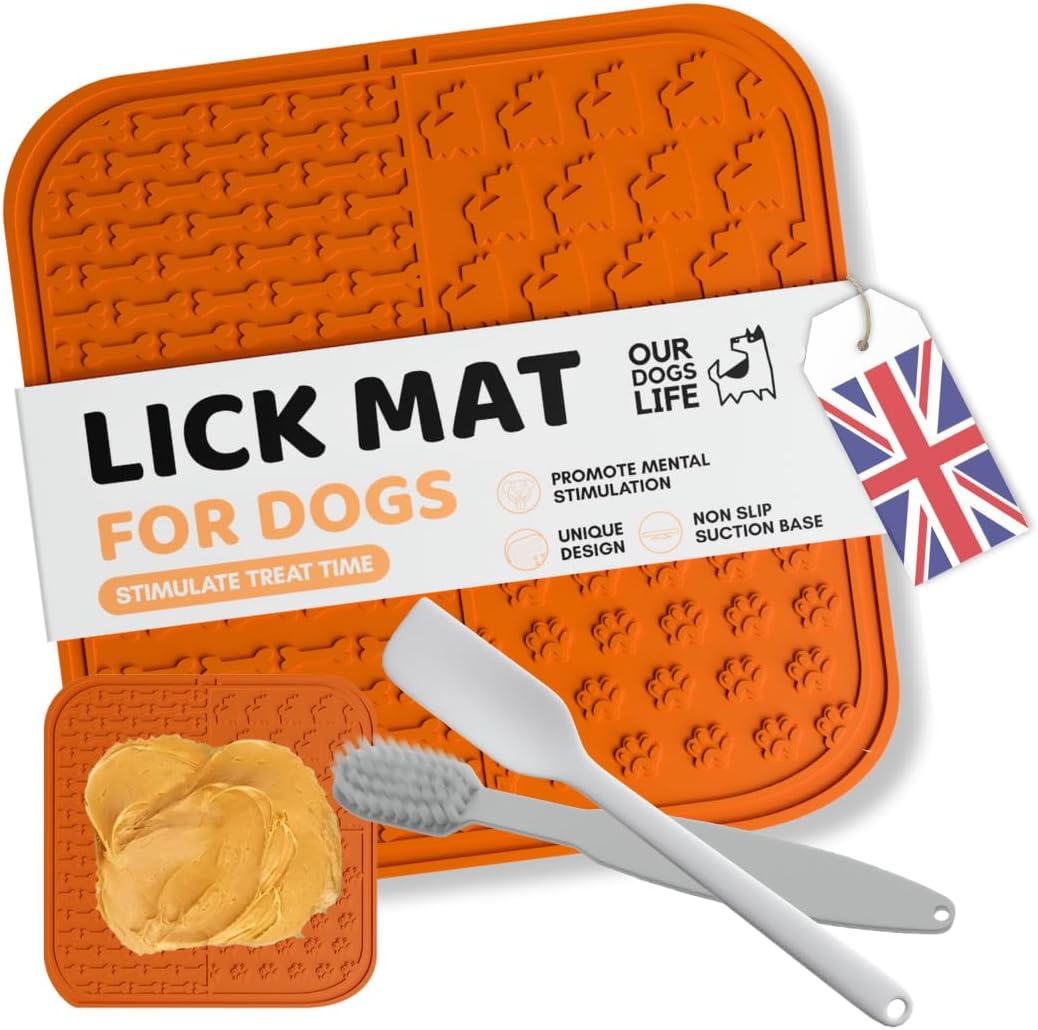 3pc Lick Mats for Dogs With Anti Slip Strong Suctions, 3 Pcs of 15.2cm