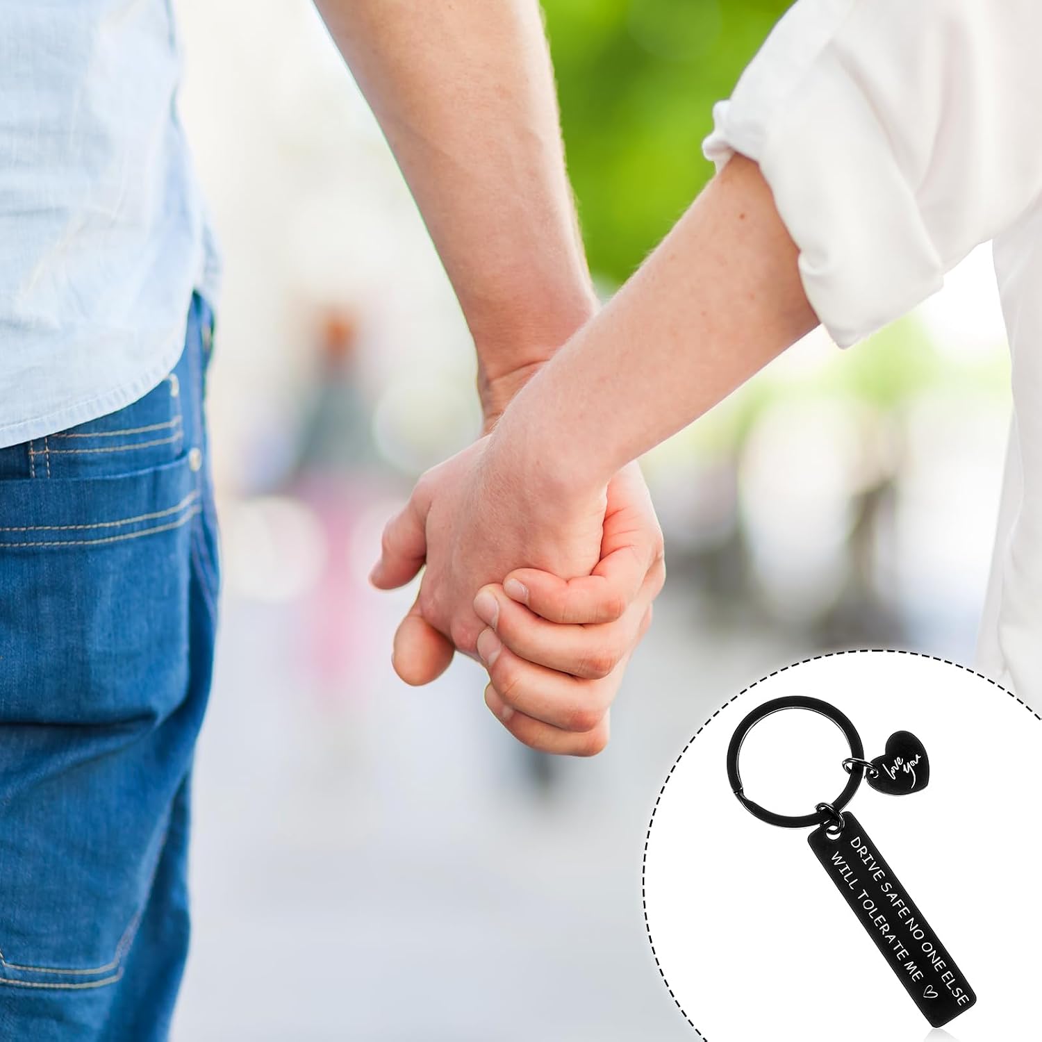 Ouligay Drive Safe Keychain for Him Boyfriend Birthday Christmas Gift for Him Husband Fiance Men Boyfriend Valentine's Day Bf Funny Romantic I Love You Presents Husband Gifts From Wife