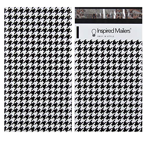 Image of Inspired Mailers - Poly Mailers 6x9-100 Pack - Houndstooth - Package Bags - Poly Bags for Shipping - Poly Mailers Bags - Shipping Bag - Polymailer 6x9