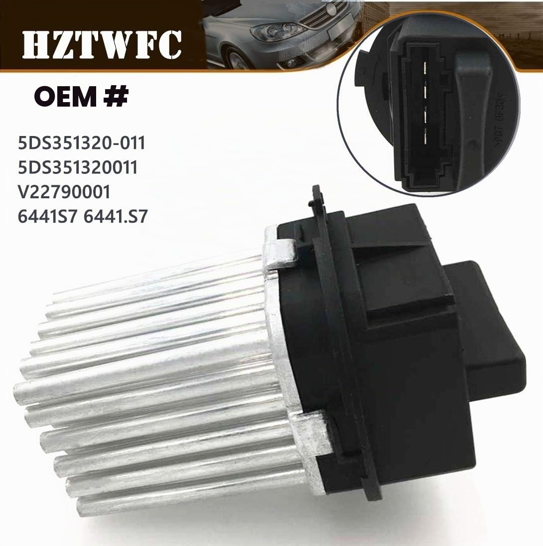 Resistencia del motor del soplador del calentador OEM # 5DS351320-011 5DS351320011 V22790001 6441S7 6441.S7 Para CITROEN C3 C4 C5 C6