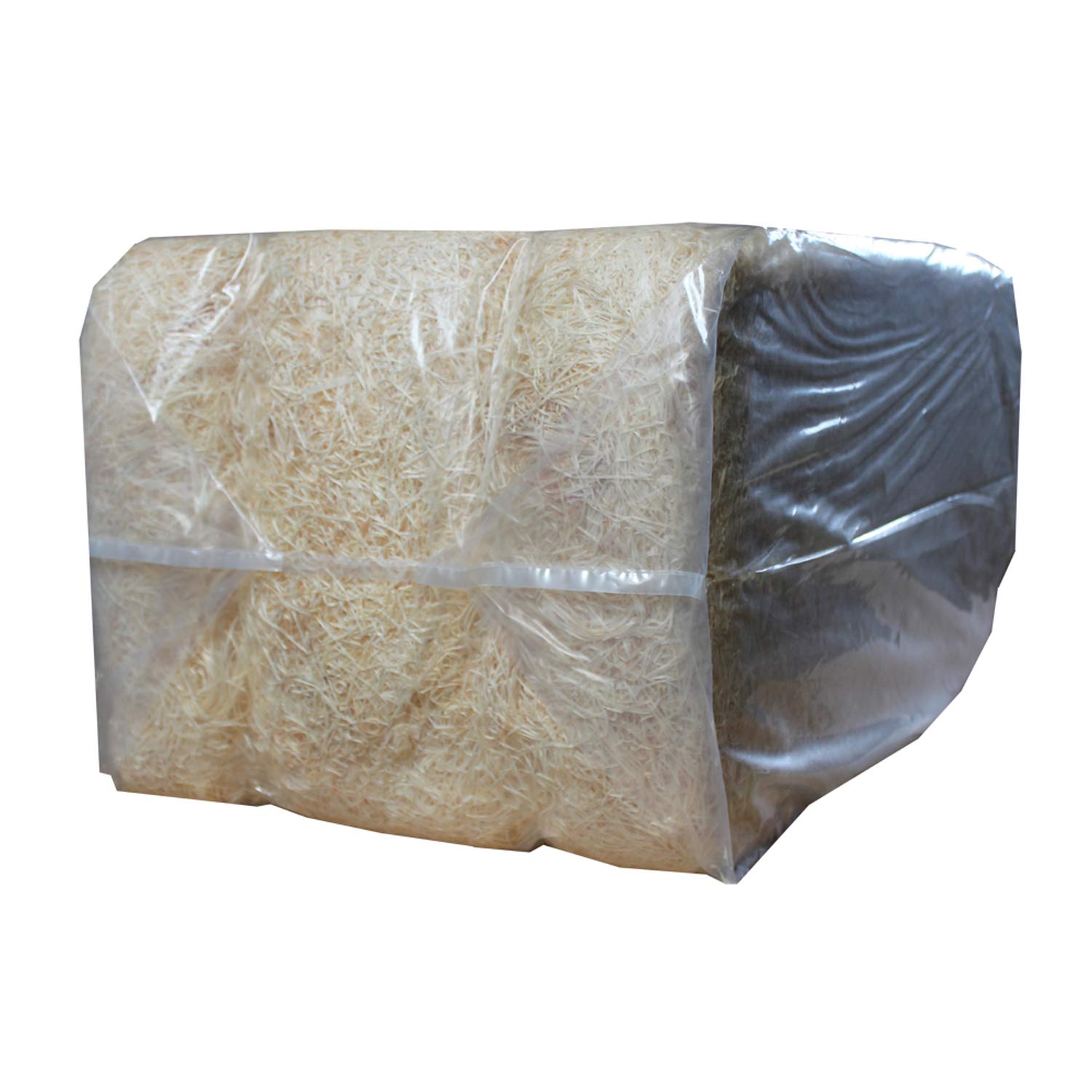 Holzwolle naturfarben, Füllmaterial für Pakete, Versand, Kartons, Präsentkörbe, Osternestmaterial ca. 20 kg Ballen
