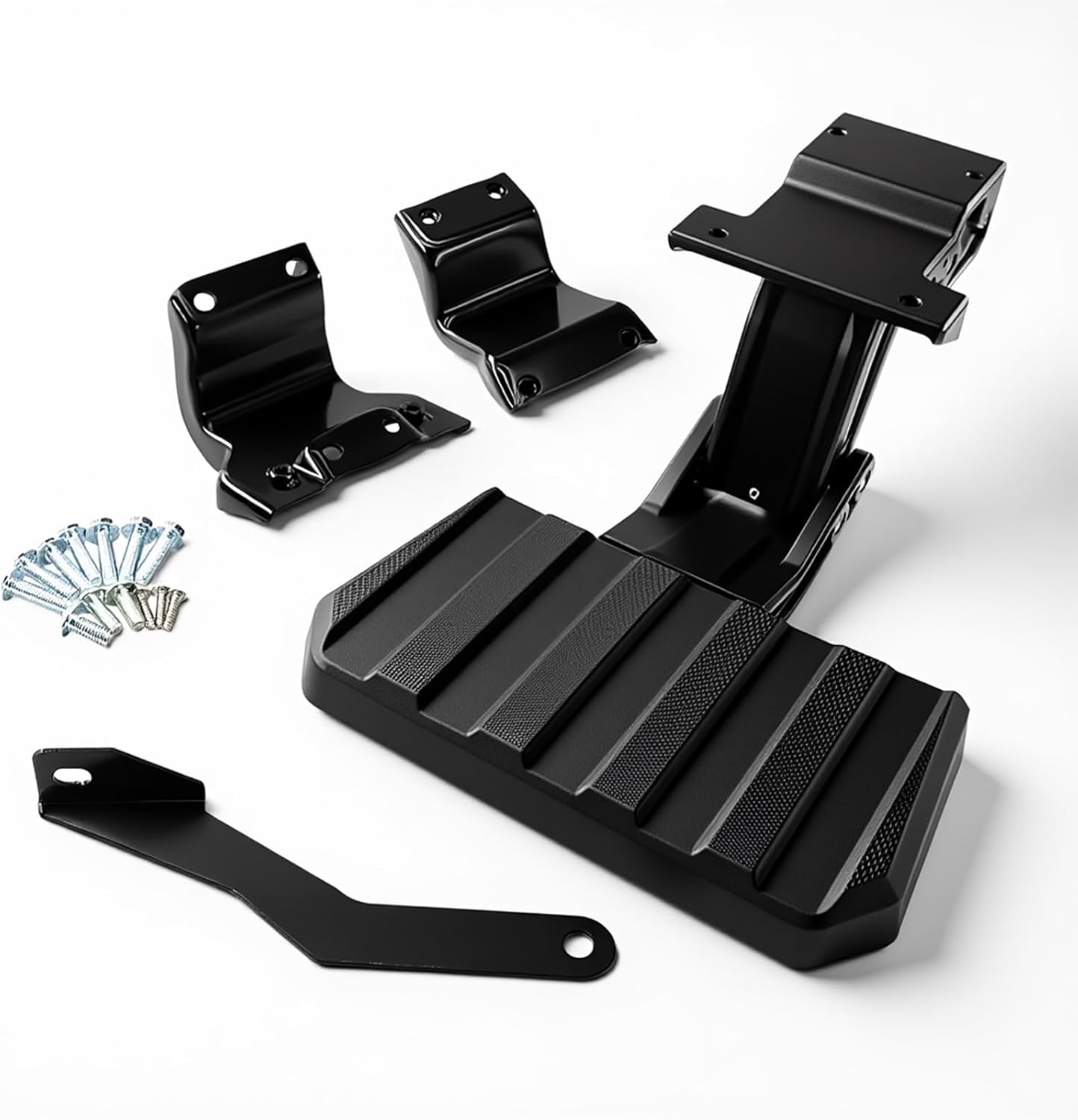 Retractable Rear Bed Step Tailgate Bedstep Compatible with 2024 2025 Ford F150 Swing Tailgate Center Door | Folding Truck Step Bumper Replacement for VRL3Z-17A958-A