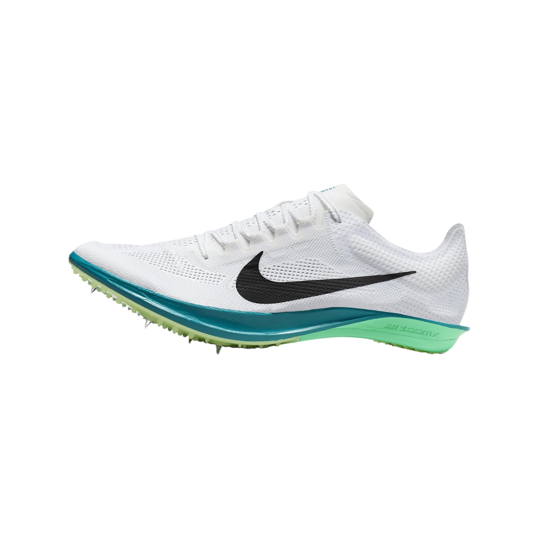 Nike Dragonfly 2 Track & Field Distance Spikes (FD8413-102, White/Bright Spruce/Electric Algae/Black) Size 11