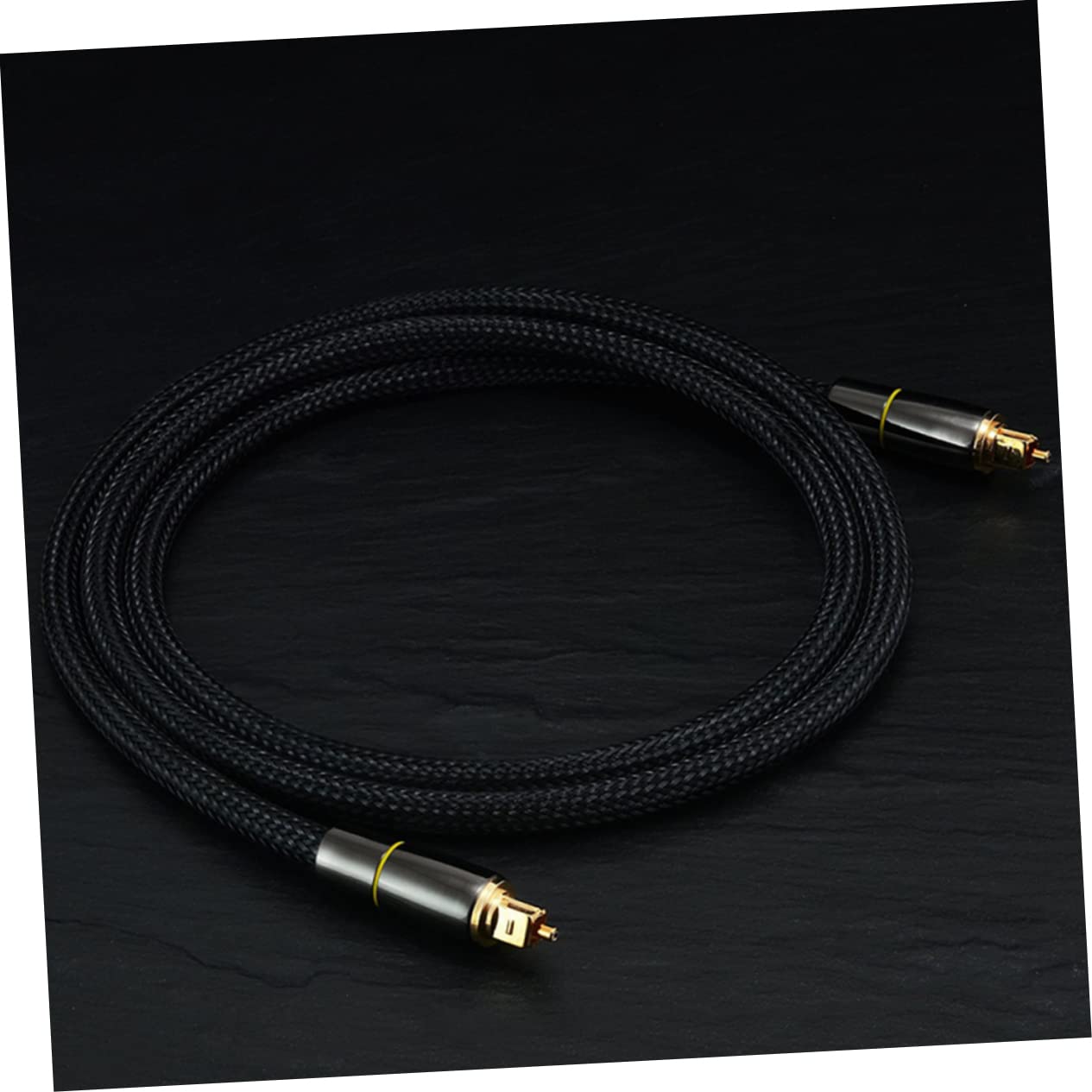 Operitacx Cavo Audio Ottico Digitale in Fibra da 10 Metri Nero | Corda Maschio-maschio, Guaina Protettiva Inclusa, Filo Morbido, Trasmissione Segnale