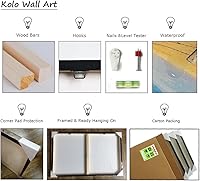 Vista 6 de KLVOS Arte de pared de animales de perro para cuarto de bebé, mariposa en nariz de perro, decoración de pared de habitación de niños, 3 paneles