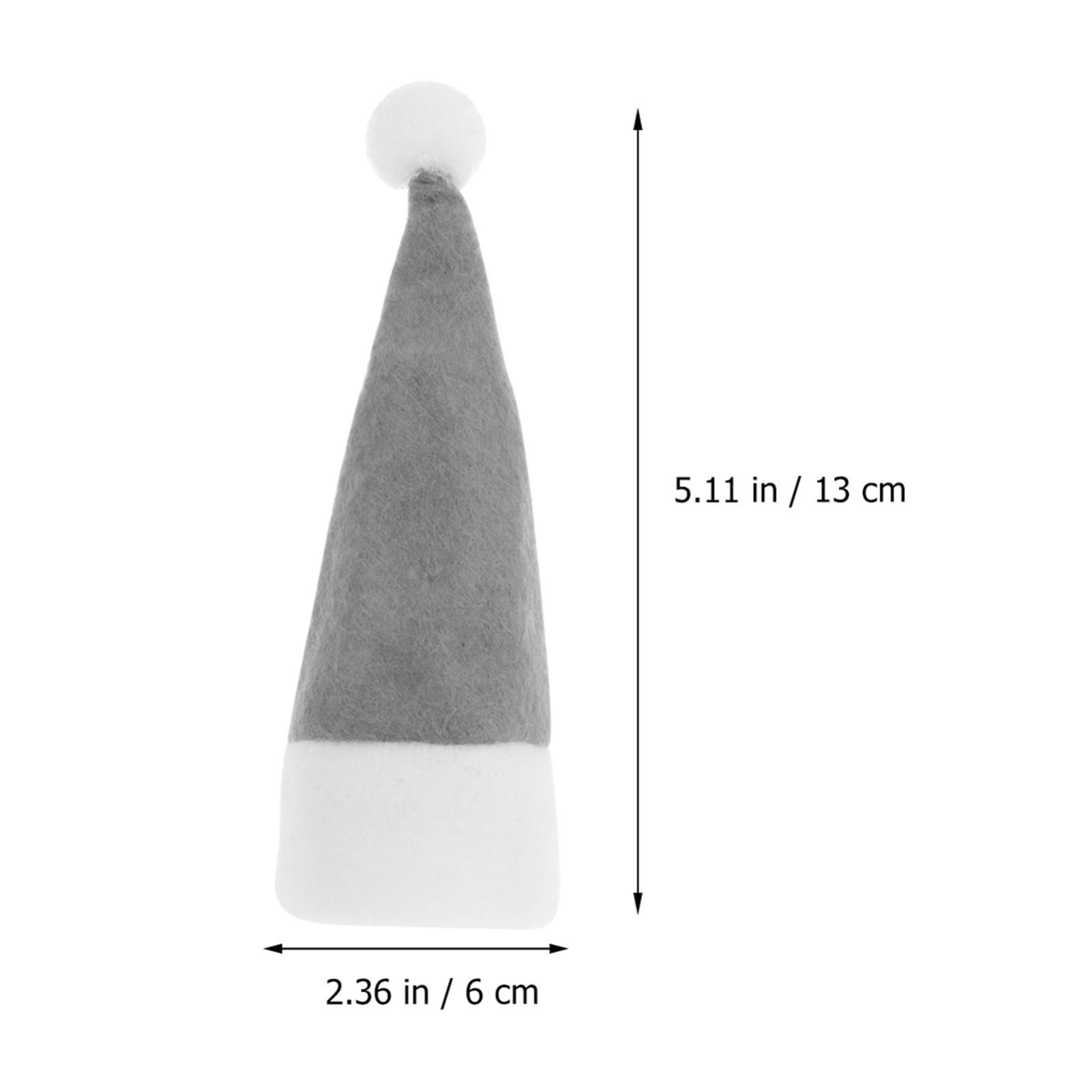 DOITOOL 24pcs Christmas Bottle Caps Decorative Holders for Tableware Cute Santa Hat Design Reusable Lightweight for Forks and Cutlery for Christmas Storage Bags