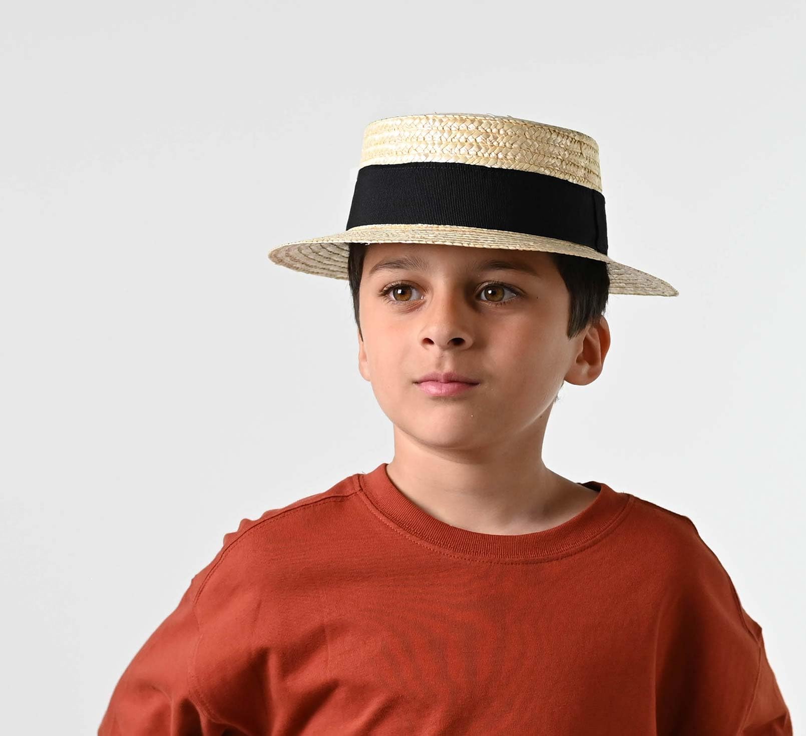 Chapeau canotier Paille Enfant Petit Canotier