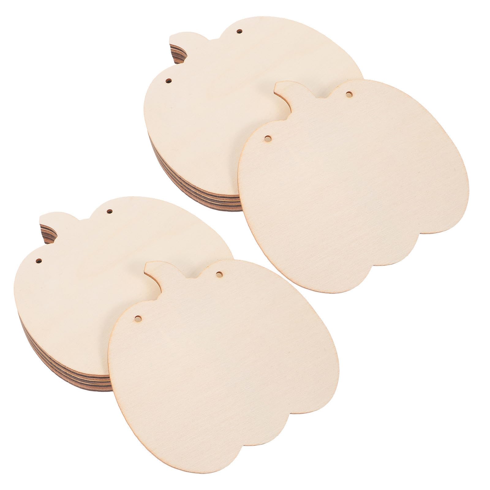 Healvian 60 Pezzi Decorazioni in Legno a Forma di Zucca Non Finite per Fai da Te, Design Leggero e Versatile, per Decorazioni Autunnali e Festa di Halloween