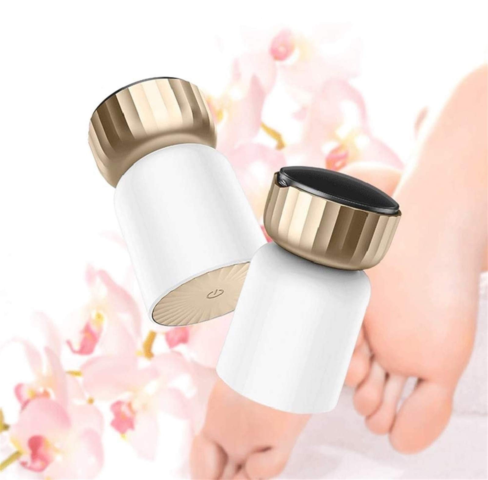 Molinillo eléctrico portátil para pies, lima electrónica USB para pies, herramientas para el cuidado de los pies de pedicura, removedor de callos de doble velocidad para piel seca agrietada y muerta,
