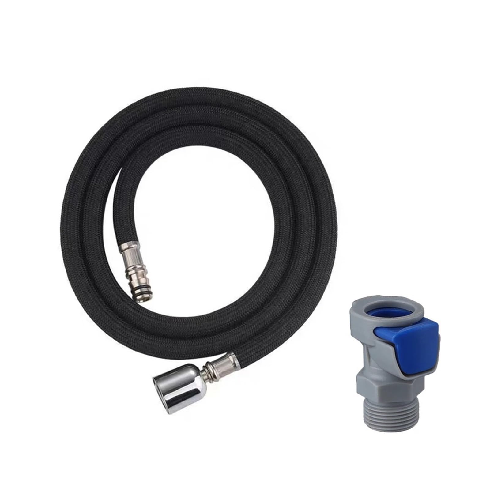 Faucet Pull Out Hose 1.5m Kitchen Faucet Hose 360° Rotation Pull Out Nylon for Braided Shower Replacement Connector Accessoies