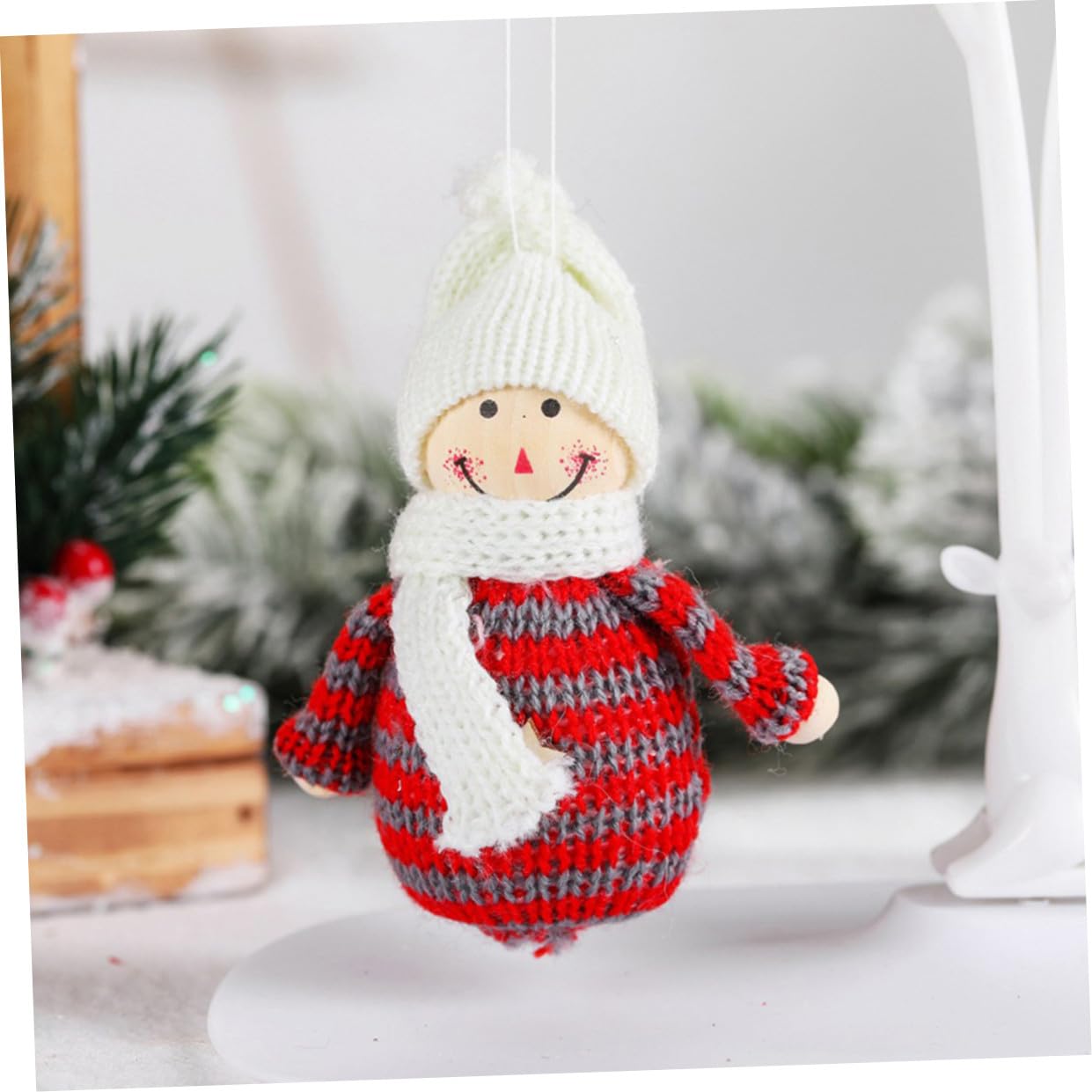 Toyvian 5 Sets Einzigartiges Schneemann-Ornament Weihnachts-schneemann-dekorationsset Weihnachts-schneemann-Puppe Festliches Hängendes Ornament Für Zuhause 3 Stück * 5