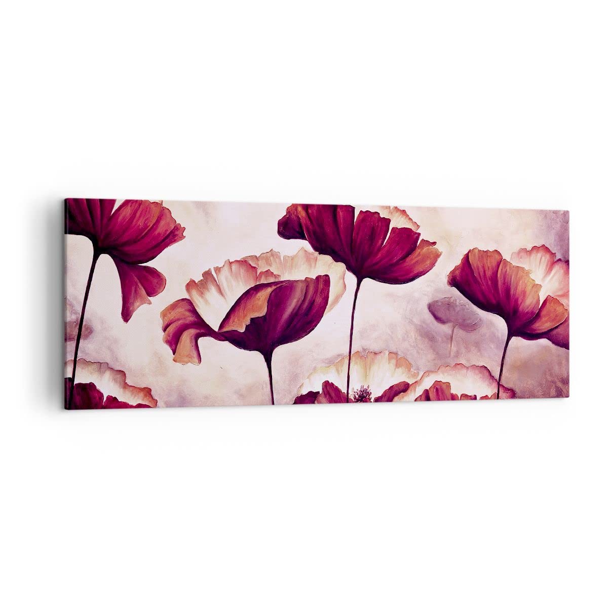 ARTTOR Leinwandbild 140x50cm Wandbild Botanik Blumen - 3934