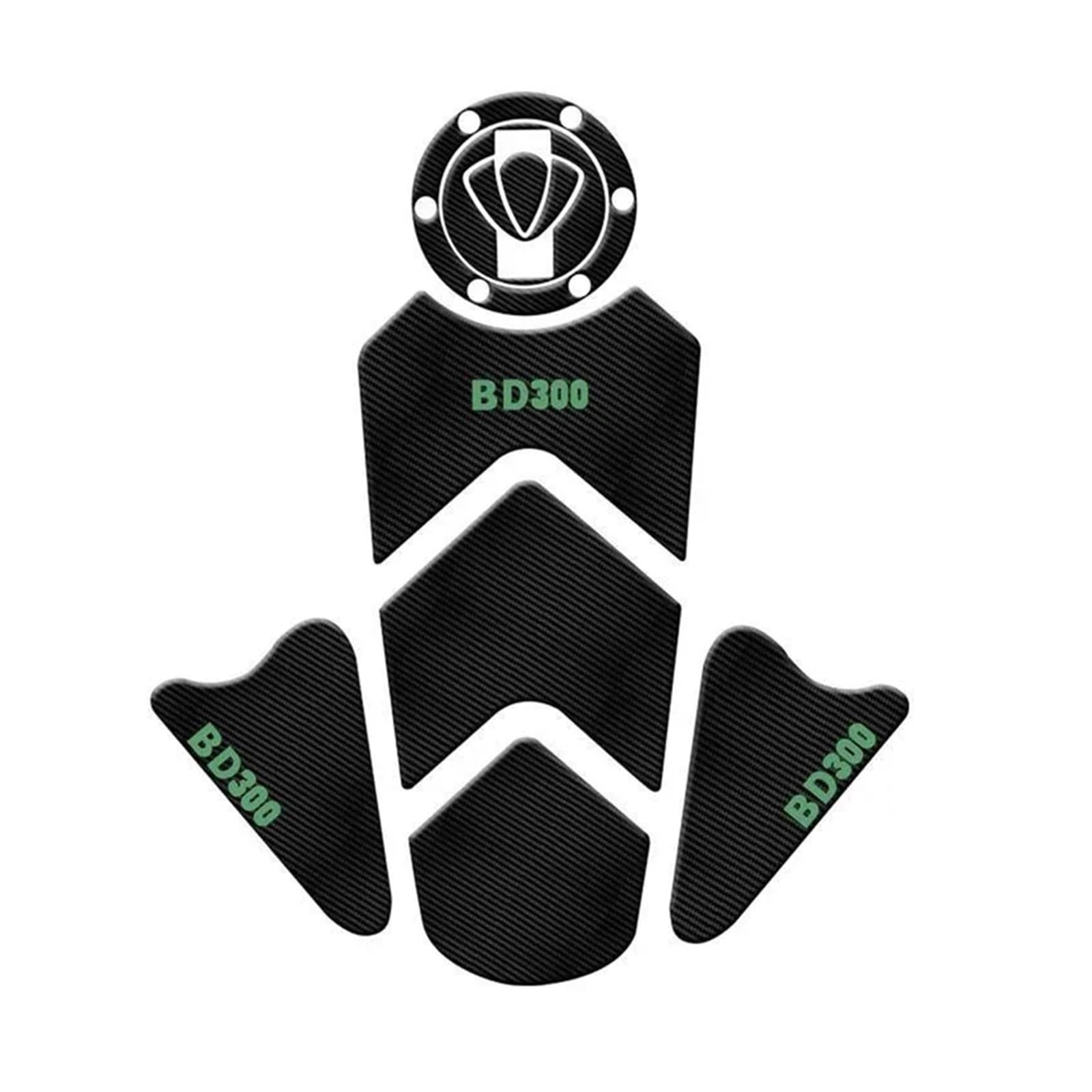 Motorbike Tank Protector Pad for Benda Benda300 BD300 BD 300 Motorcycle Anti Slip Fuel Oil Tank Pad Protector Side Knee Grip Sticker Decoration Decal Pads