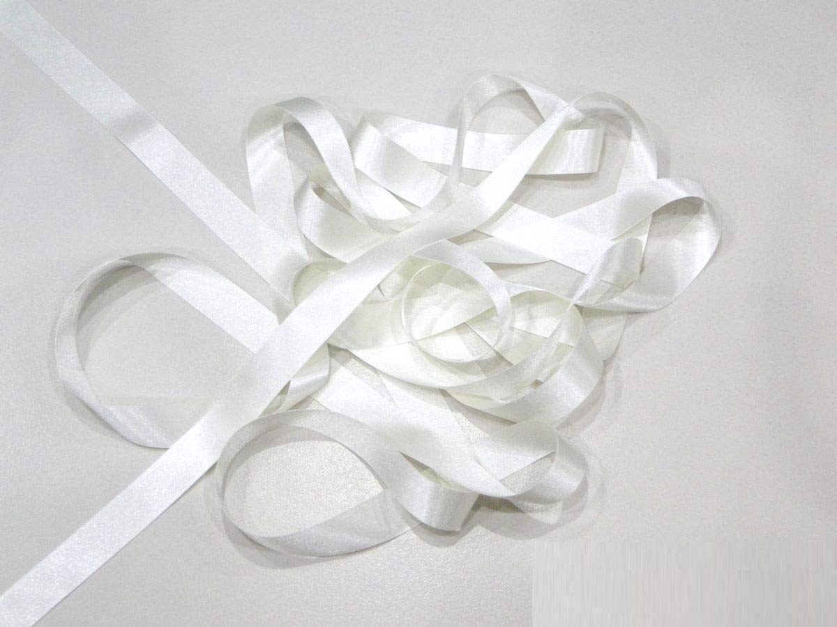 Berisfords 50Mm Bridal White Satin Ribbon Double Sided 3501 (10 Meters)