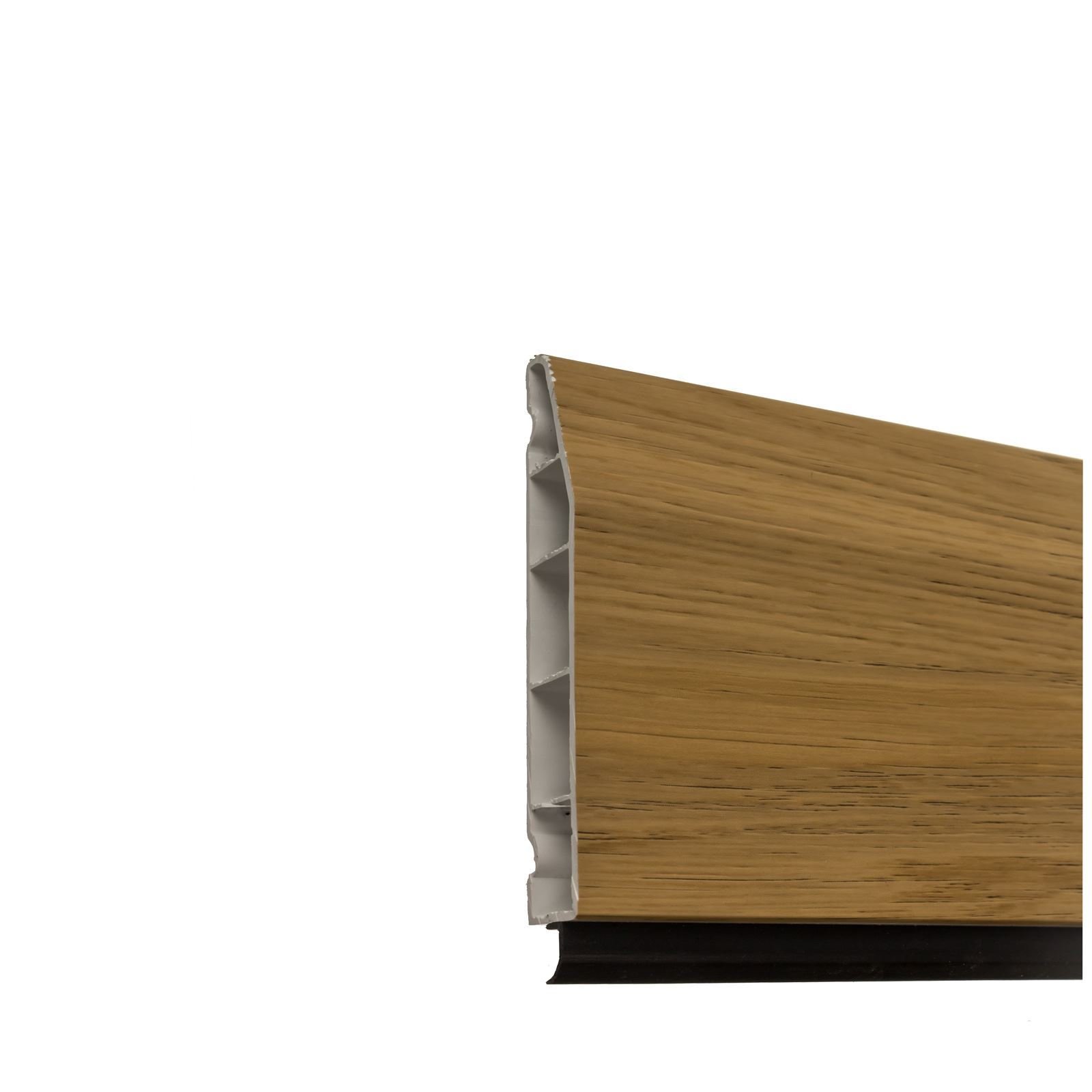 Eurocell English Oak 100Mm Roomline Chamfered Pvcu Skirting Board (5M)