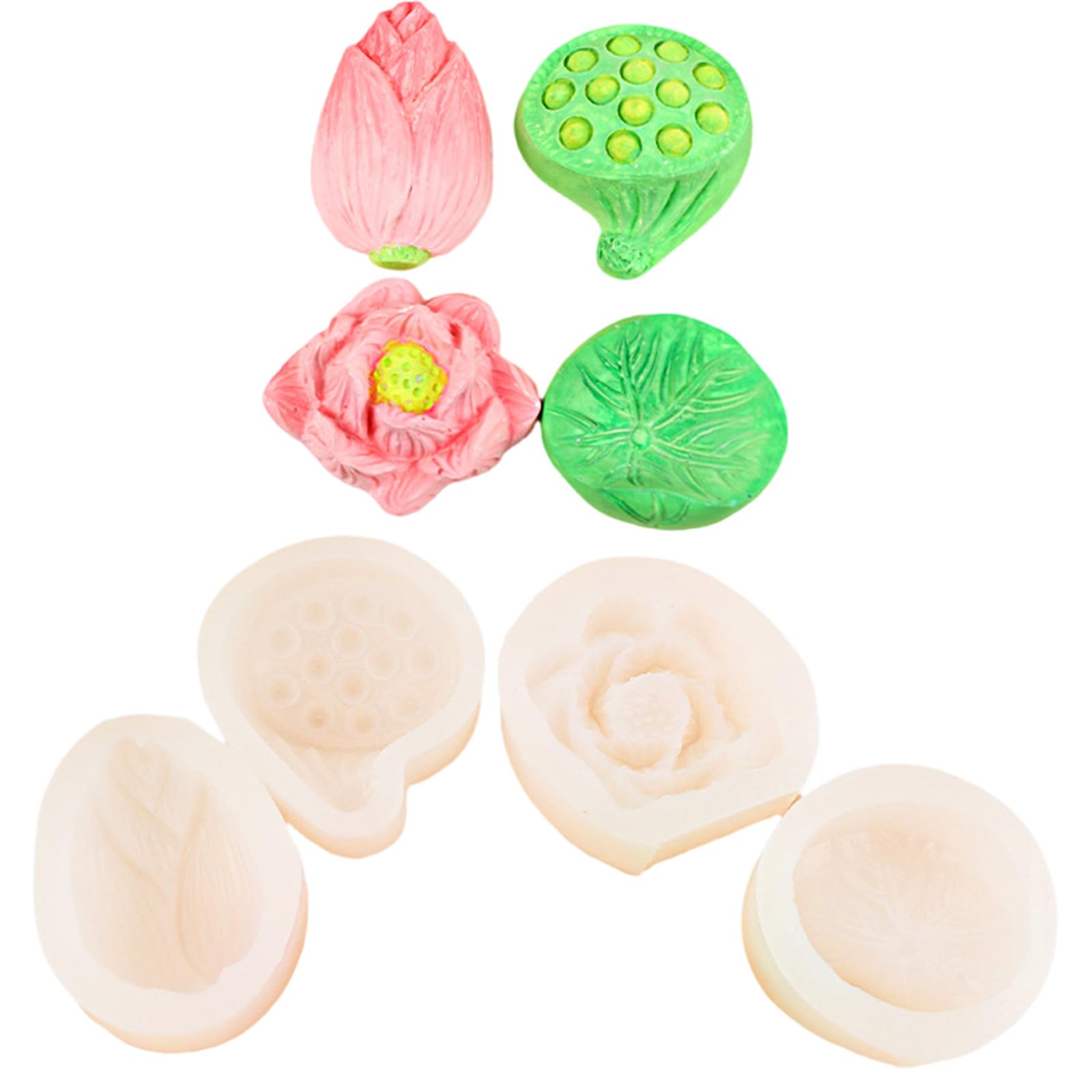 APGLSXY Silicone Lotuses Mold for Intricate Cake Soap Creation Easy Demolding Chocolate Fondant Baking Tool