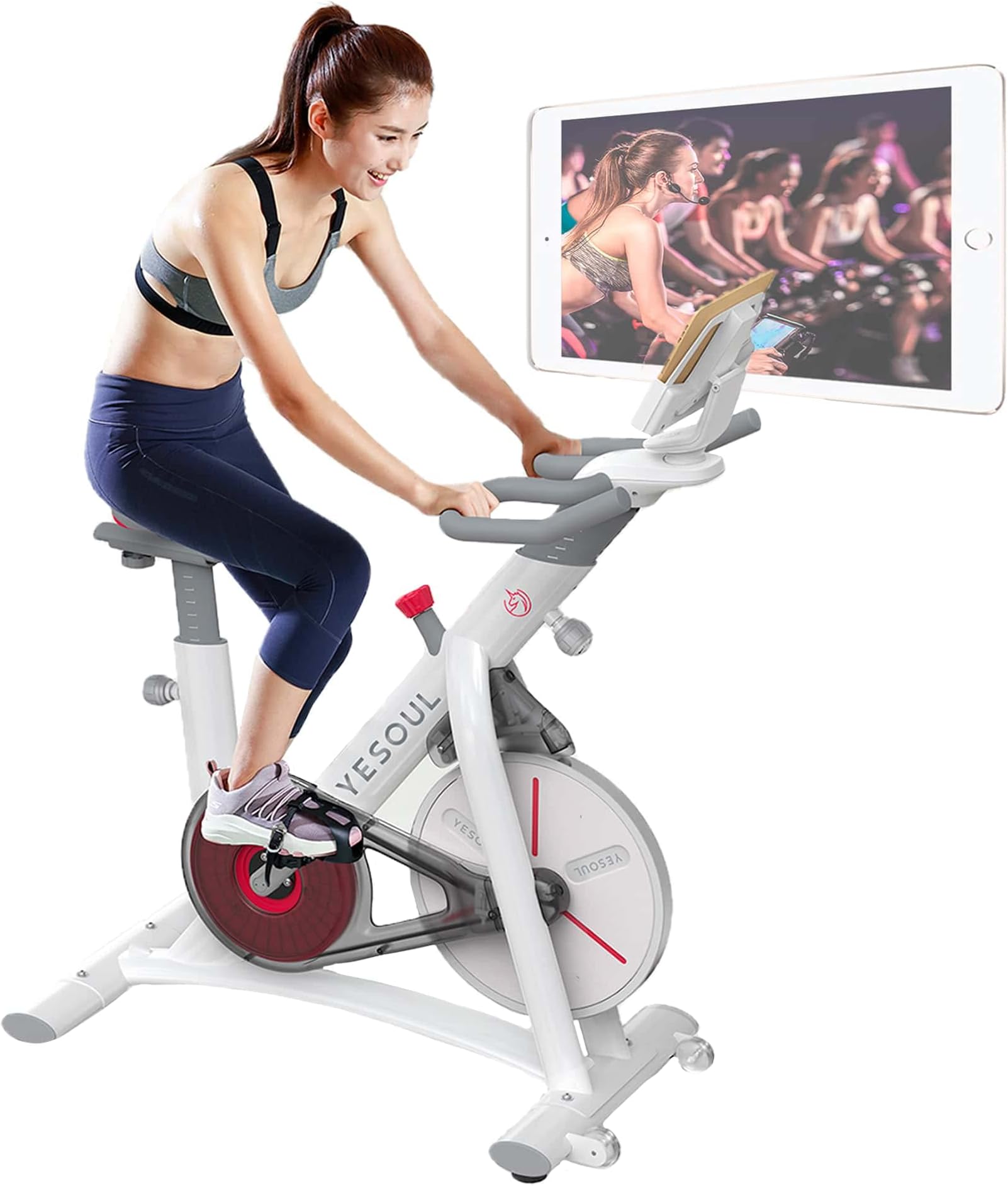 Xiaomi S3 Multi-Award Winning Connected Exercise Bike, App Included, Silent Transmission Strap, Gloss White