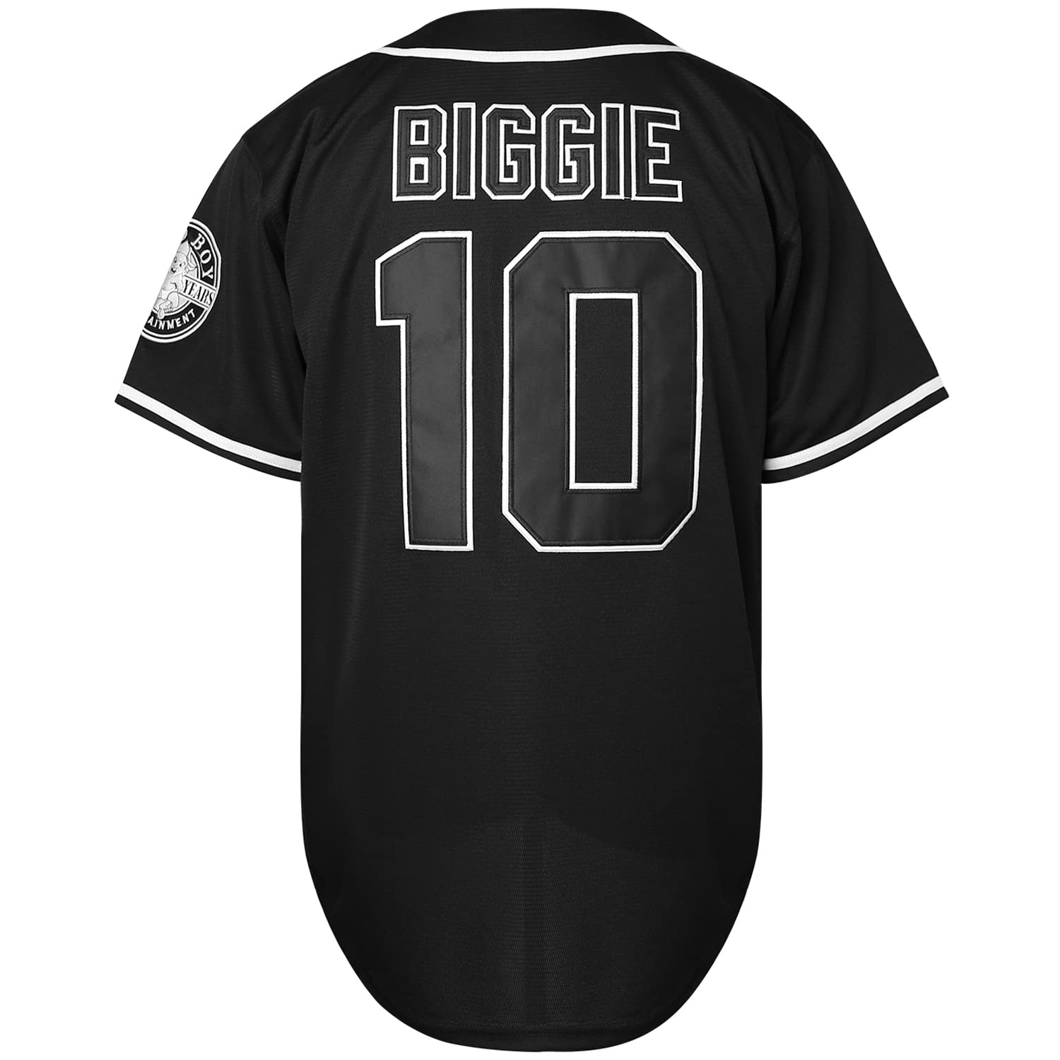 #10 Biggie 72 Bad Boy Baseball Trikot, 90er Jahre Hip Hop Kleidung für Party Shirt
