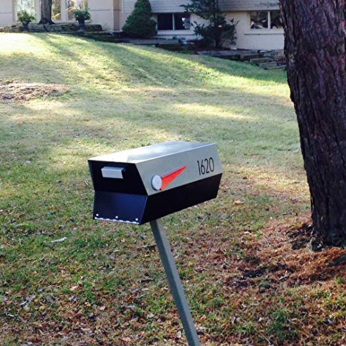 Modbox Usa Modern Mailbox Numbers, Custom Cut To Order, Set Of 2 (Black) #TOP3