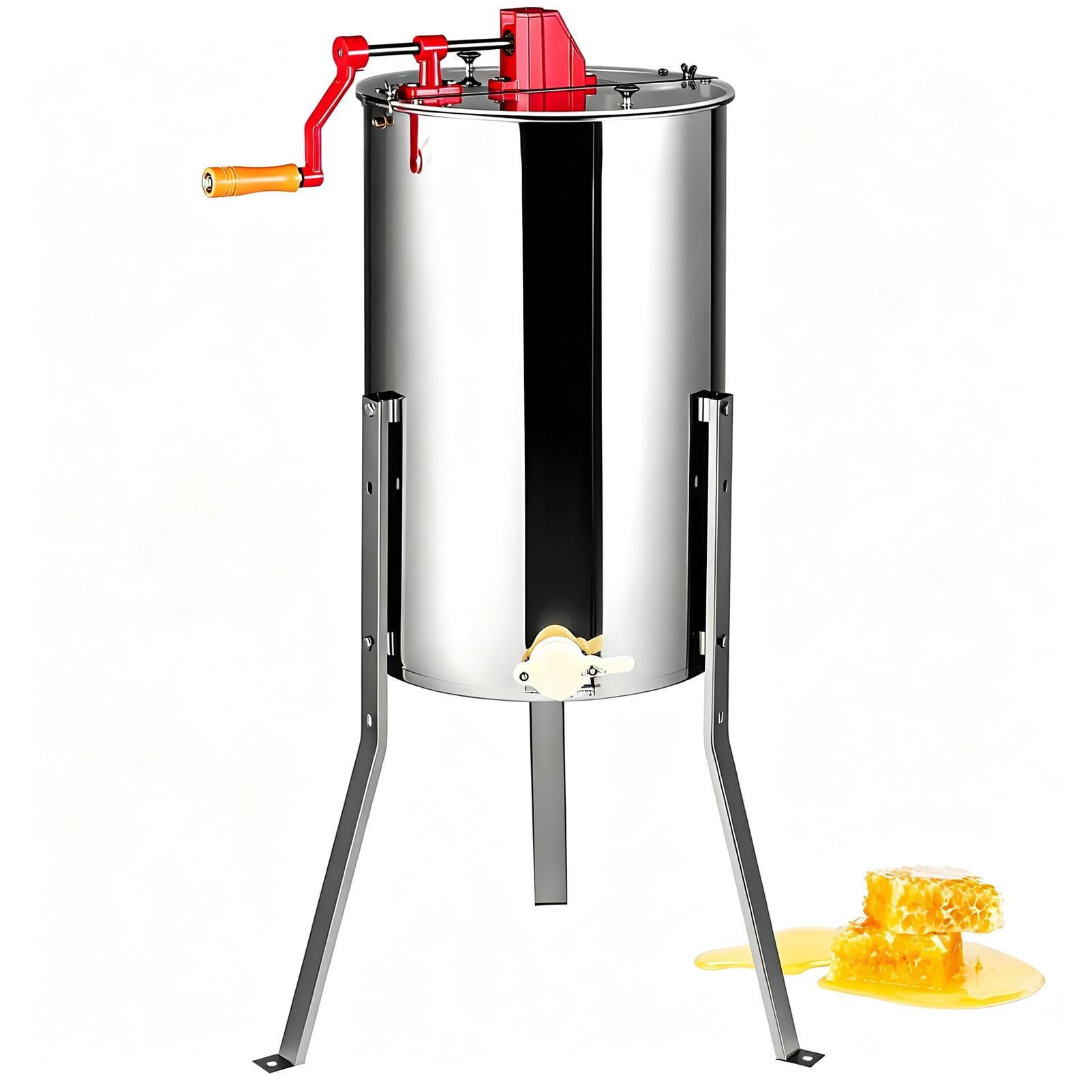 DNEPEI 4-Frame Manual Honey Extractor,Beekeeping Equipment Manual-2Frame