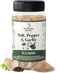 Premium Seasoning | Sazonador Sal Pimienta Ajo y Limón, 100% Natural sin ingredientes artificiales, Lemon Pepper with Spices, Especias para Cocinar Hamburguesa Costillas Pollo Pescado y otros, 280g