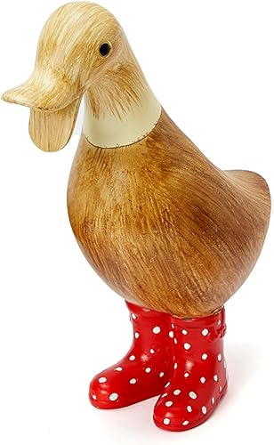 Miniatura 10 de Pato con botas, decoraciones de patio, arte de jardín, patos charcos con botas de agua manchadas, individual, estatuas de decoración de jardín,