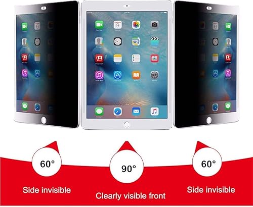 Miniatura 2 de YUNXIASW - Protector de pantalla compatible con iPad de 9, 8, 7 generación (10.2 pulgadas, 987, 2021 y 2020 y 2019), vidrio templado de privacidad,