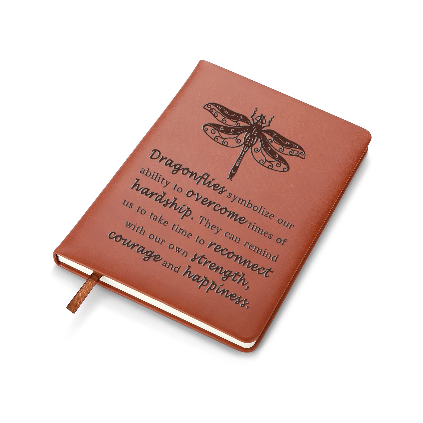 Dragonfly Gift for Women,Dragonfly Leather Journal Notebook,Dragonfly Lover Gift,Encouragement Gift for Friend Dragonfly (Dragonfly)