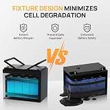 ECO-WORTHY LiFePO4 12 V 100 Ah Bluetooth avec protection BMS basse température, batterie au lithium 1280 Wh 12 V 100 Ah pour camping-car - 4