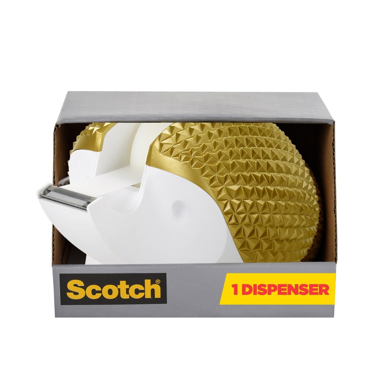 Scotch Brand Hedgehog Tape Dispenser, Great for Gift Wrapping, Includes 3/4 in x 350 Roll (C47-HEDGEHOG-G)