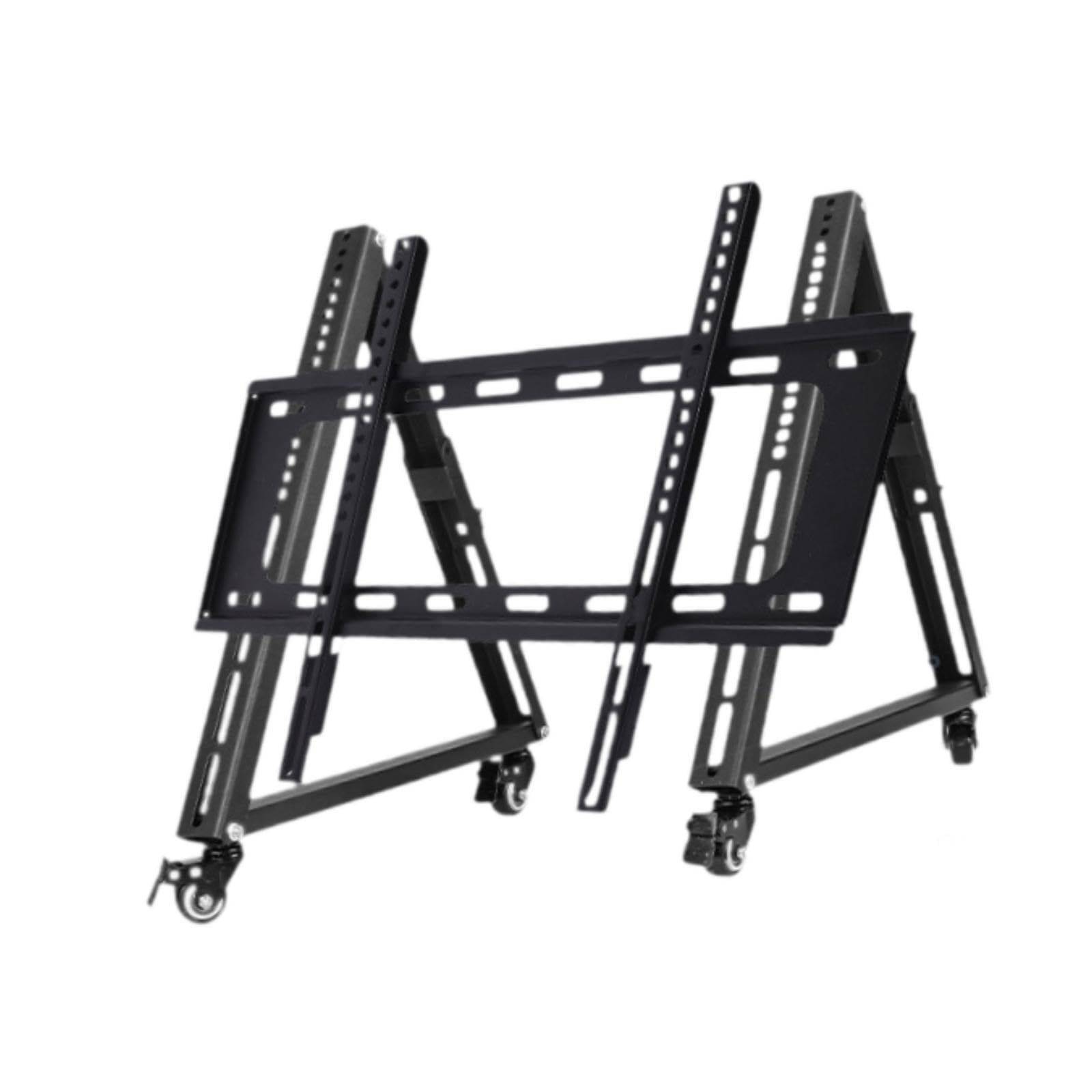 Support TV Roulant réglable avec roulettes Profil Bas pour Une visualisation optimale Support TV Mobile Robuste pour Le Divertissement à Domicile Convient aux écrans Larges Solution d'affichage