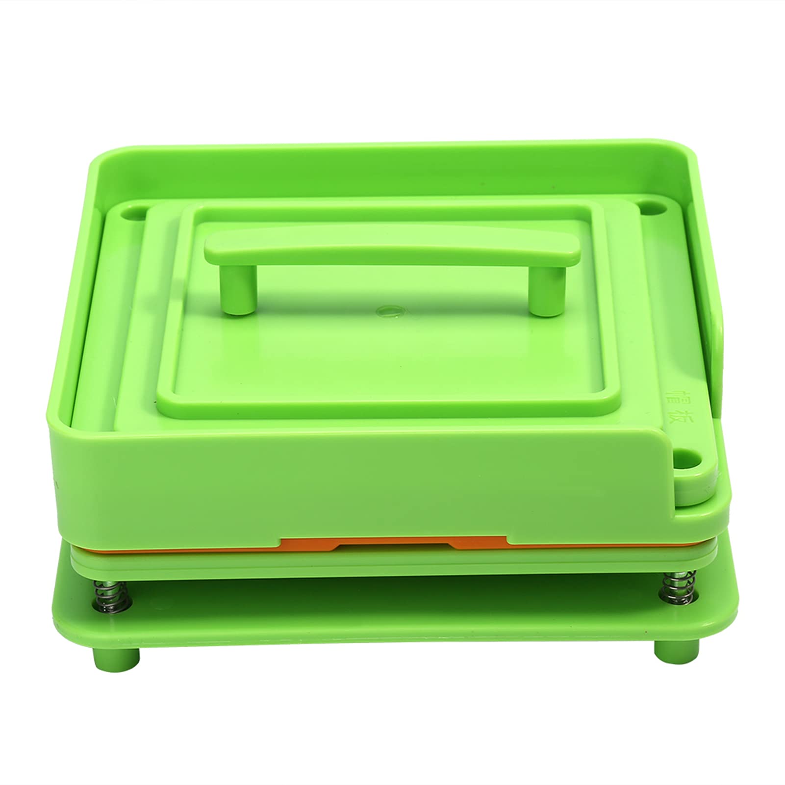 Llenadora Manual de Cápsulas, 100 Orificios, Tamaño 0, Bandeja para Cápsulas de Gelatina Vacías con Placa de Llenado de Polvo, Color Verde