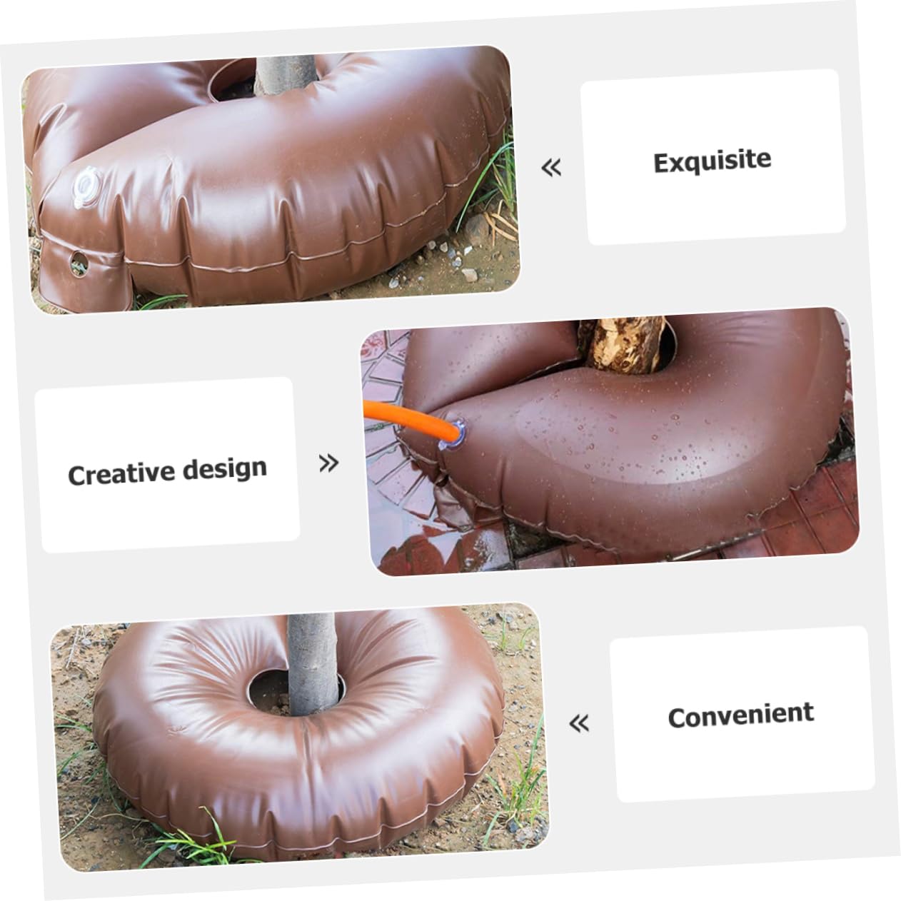 TOYANDONA 2piezas Bolsa De Riego por Goteo para Árboles De PVC Reutilizable para Jardín Ahorro De Agua Sistema De Irrigación Lento