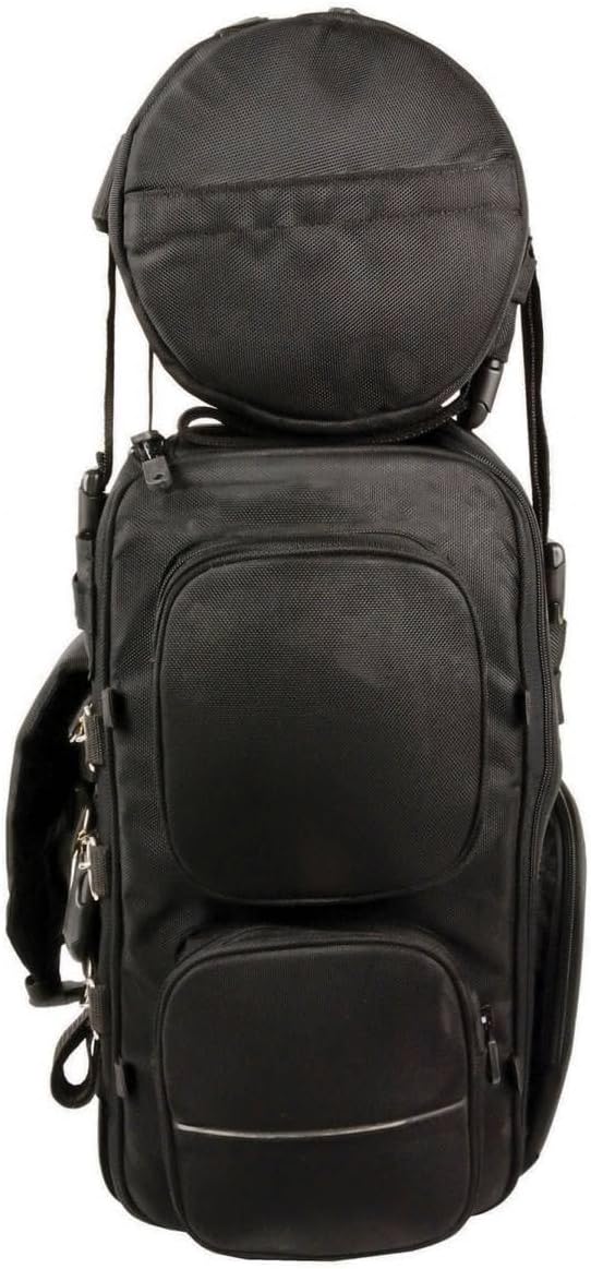 Milwaukee Leather SH680 Large Black Textile Motorcycle Sissy Bar Travel Bag - One Size