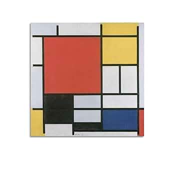 ピート・モンドリアン、『ニステルロードの家の中』、希少な画集より ピート・モンドリアン、『コンポジション：樹 II』、希少な画集