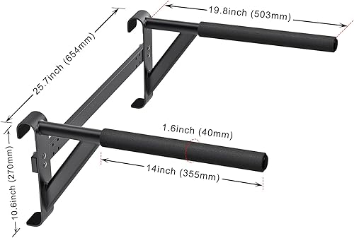 Miniatura 7 de Swedish Stall Bars 2"x2" with 1" Holes, Wall Mounted Wood Gym Ladder for Suspension Training, Home Gym, Calisthenics, Physical Therapy, School &